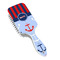 Classic Anchor & Stripes Hair Brush - Angle View