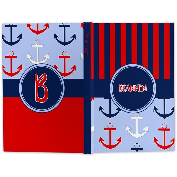 Classic Anchor & Stripes Hard Cover Journal - Apvl