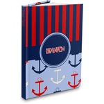 Classic Anchor & Stripes Hardbound Journal - 7.25" x 10" (Personalized)