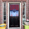 Classic Anchor & Stripes House Flags - Double Sided - (Over the door) LIFESTYLE