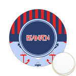 Classic Anchor & Stripes Printed Cookie Topper - 2.15" (Personalized)