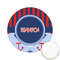 Classic Anchor & Stripes Printed Cookie Topper - 2.15" (Personalized)