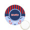 Classic Anchor & Stripes Printed Cookie Topper - 1.25" (Personalized)
