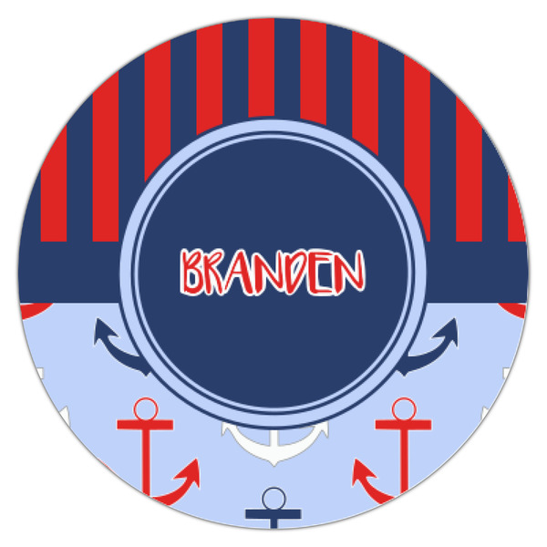 Classic Anchor & Stripes Icing Circle - XSmall - Single