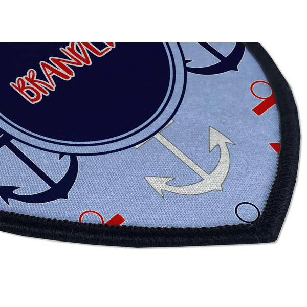 Classic Anchor & Stripes Iron on Shield 3 Detail