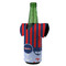 Classic Anchor & Stripes Jersey Bottle Cooler - ANGLE (on bottle)