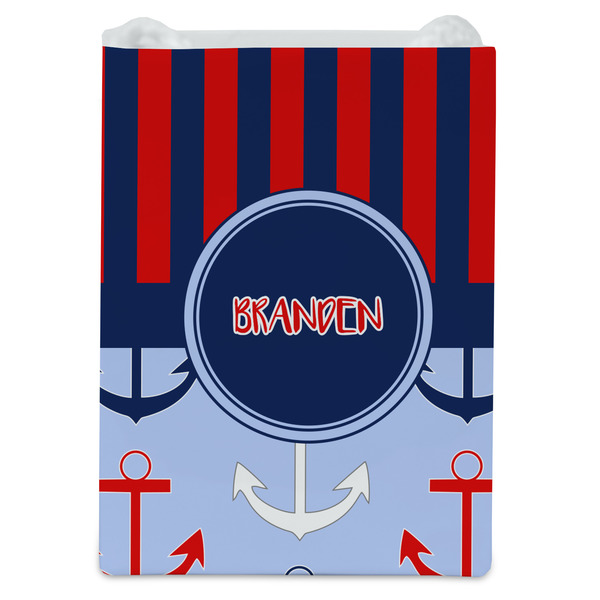 Classic Anchor & Stripes Jewelry Gift Bag - Gloss - Front