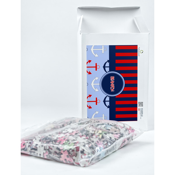 Classic Anchor & Stripes Jigsaw Puzzle 1014 Piece - Box