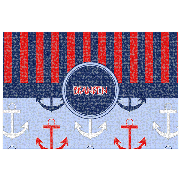 Custom Classic Anchor & Stripes 1014 pc Jigsaw Puzzle (Personalized)
