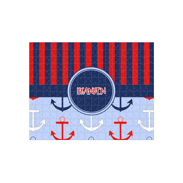 Custom Classic Anchor & Stripes 252 pc Jigsaw Puzzle (Personalized)