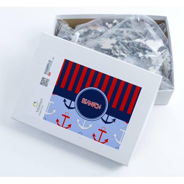 Classic Anchor & Stripes Jigsaw Puzzle 500 Piece - Box