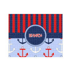 Classic Anchor & Stripes 500 pc Jigsaw Puzzle (Personalized)