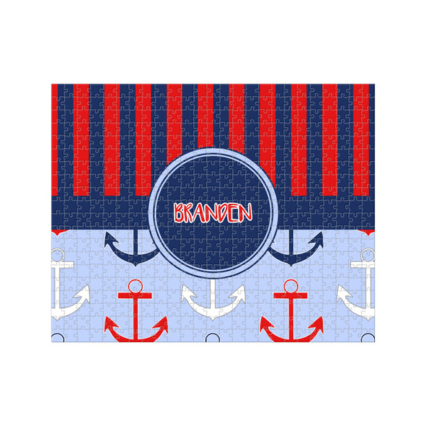 Custom Classic Anchor & Stripes 500 pc Jigsaw Puzzle (Personalized)