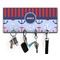 Classic Anchor & Stripes Key Hanger w/ 4 Hooks & Keys