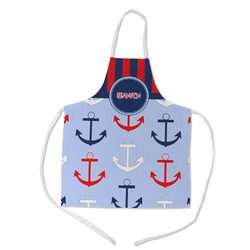 Classic Anchor & Stripes Kid's Apron w/ Name or Text