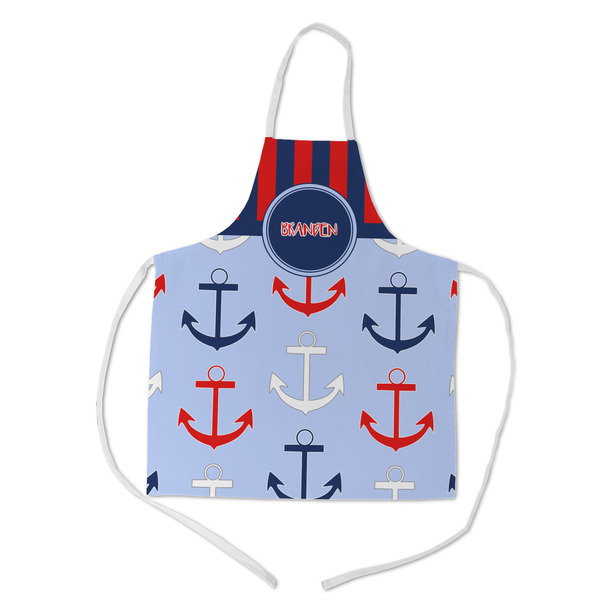 Custom Classic Anchor & Stripes Kid's Apron w/ Name or Text