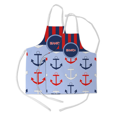Classic Anchor & Stripes Kid's Apron w/ Name or Text