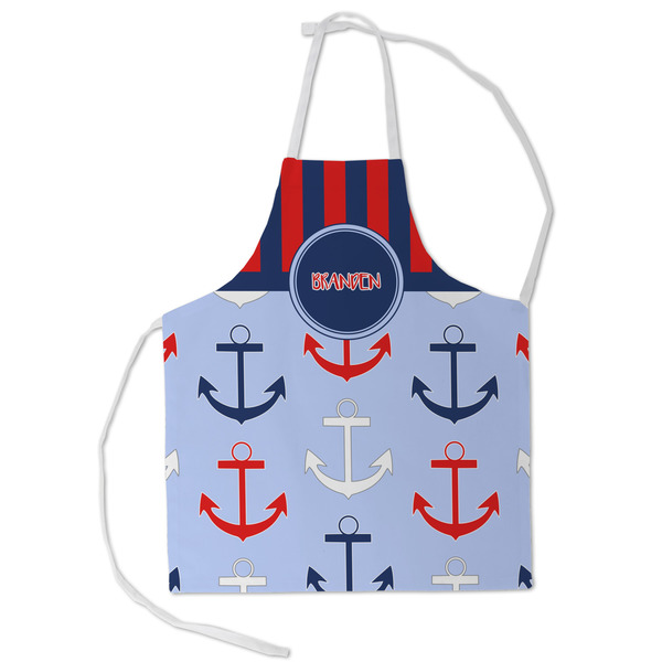 Custom Classic Anchor & Stripes Kid's Apron - Small (Personalized)