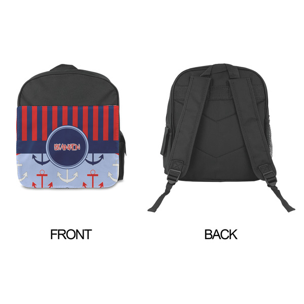 Classic Anchor & Stripes Kid's Backpack - Approval