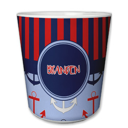 Classic Anchor & Stripes Plastic Tumbler 6oz (Personalized)