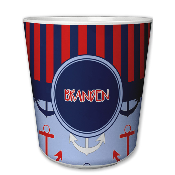 Custom Classic Anchor & Stripes Plastic Tumbler 6oz (Personalized)