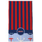 Classic Anchor & Stripes Kitchen Towel - Poly Cotton - Full Front