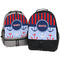 Classic Anchor & Stripes Large Backpacks - Both