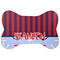 Classic Anchor & Stripes Bone Shaped Dog Food Mat (Personalized)