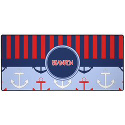 Classic Anchor & Stripes 3XL Gaming Mouse Pad - 35" x 16" (Personalized)