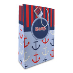 Classic Anchor & Stripes Large Gift Bag (Personalized)