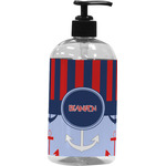 Classic Anchor & Stripes Plastic Soap / Lotion Dispenser (Personalized)