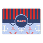 Classic Anchor & Stripes Large Rectangle Car Magnet (Personalized)