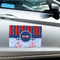 Classic Anchor & Stripes Large Rectangle Car Magnets- In Context