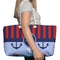 Classic Anchor & Stripes Large Rope Tote Bag - In Context View