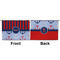Classic Anchor & Stripes Large Zipper Pouch Approval (Front and Back)