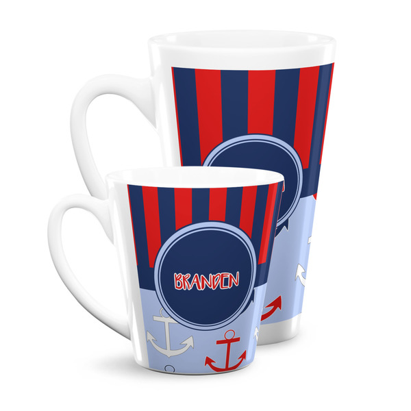 Classic Anchor & Stripes Latte Mugs Main