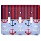 Classic Anchor & Stripes Light Switch Covers (3 Toggle Plate)