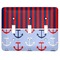 Classic Anchor & Stripes Light Switch Cover (3 Toggle Plate)