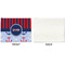 Classic Anchor & Stripes Linen Placemat - APPROVAL Single (single sided)