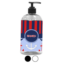 Classic Anchor & Stripes Plastic Soap / Lotion Dispenser (Personalized)
