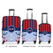 Classic Anchor & Stripes Luggage Bags all sizes - With Handle