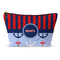 Classic Anchor & Stripes Makeup Bag (Personalized)