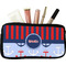 Classic Anchor & Stripes Makeup / Cosmetic Bag - Small w/ Name or Text