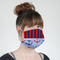 Classic Anchor & Stripes Mask - Quarter View on Girl