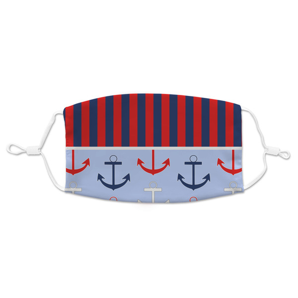 Custom Classic Anchor & Stripes Adult Cloth Face Mask - Standard