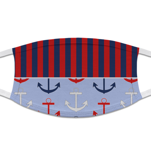 Custom Classic Anchor & Stripes Cloth Face Mask (T-Shirt Fabric)