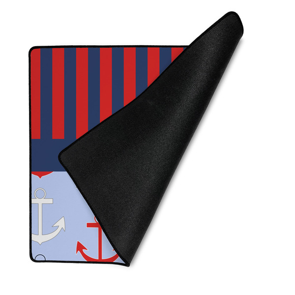 Classic Anchor & Stripes Medium Gaming Mats - FRONT W/FOLD