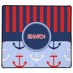 Classic Anchor & Stripes XL Gaming Mouse Pad - 18" x 16" (Personalized)