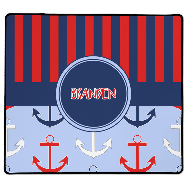 Custom Classic Anchor & Stripes XL Gaming Mouse Pad - 18" x 16" (Personalized)