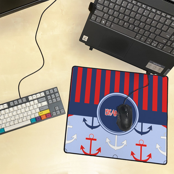 Classic Anchor & Stripes Medium Gaming Mats - LIFESTYLE